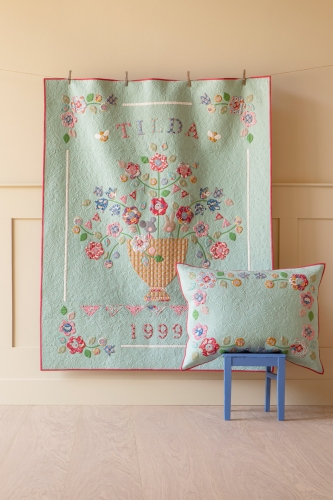 Tilda Patchwork Stoff Baumwolle - Jubilee - Autumn Bouquet Mustard